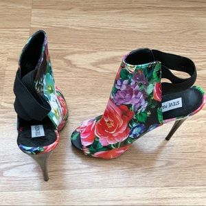 Steve Madden Floral Open Toe Heels